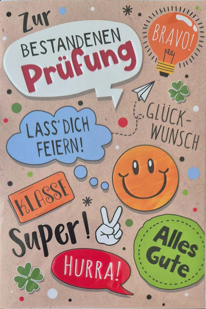 Zur bestandenen Prüfung (B6)