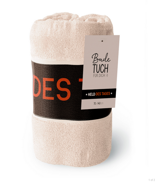 Lavida Badetuch Manntastisch beige