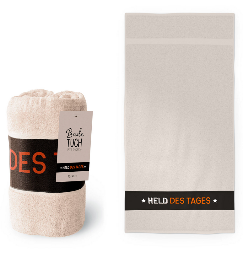 Lavida Badetuch Manntastisch beige