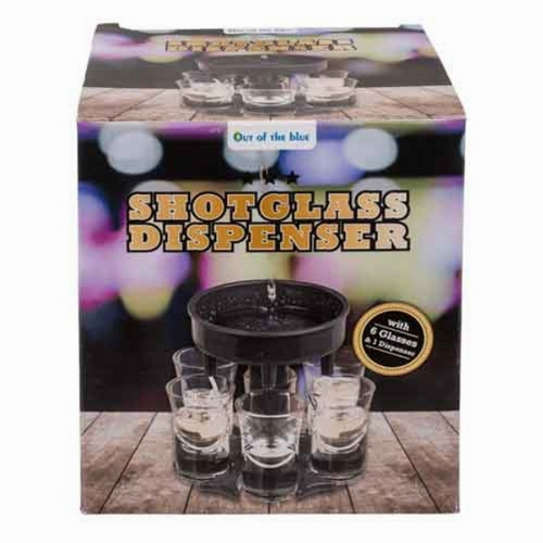 Schnapsspender mit 6 Gläsern