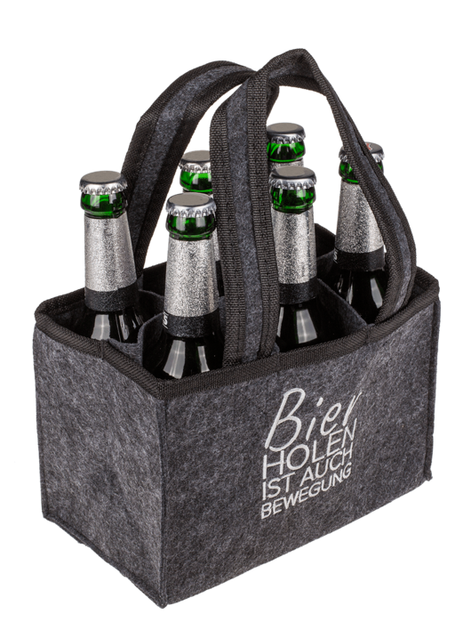 Männerhandtasche "Bier holen ist auch Bewegung"