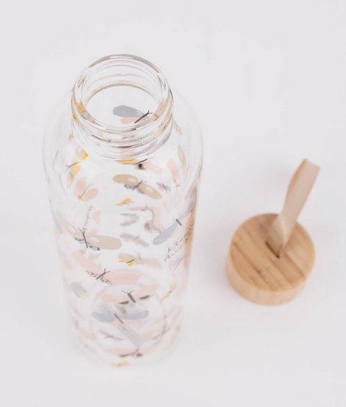 Glas-Trinkflasche Kleine Auszeit