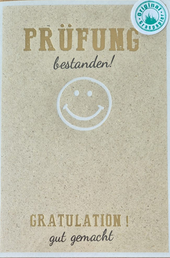Prüfung bestanden (B6)