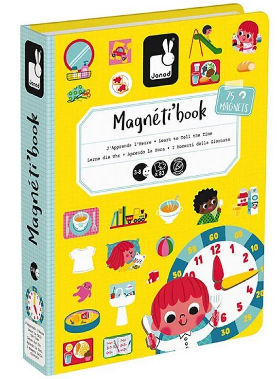 Magnetbuch LERNE DIE UHR 83-teilig