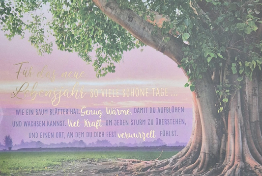 Für das neue Lebensjahr so viele schöne Tage (B6)