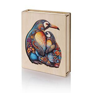 Holz-Puzzle "Pinguine" in Holzbox, 190 Teile