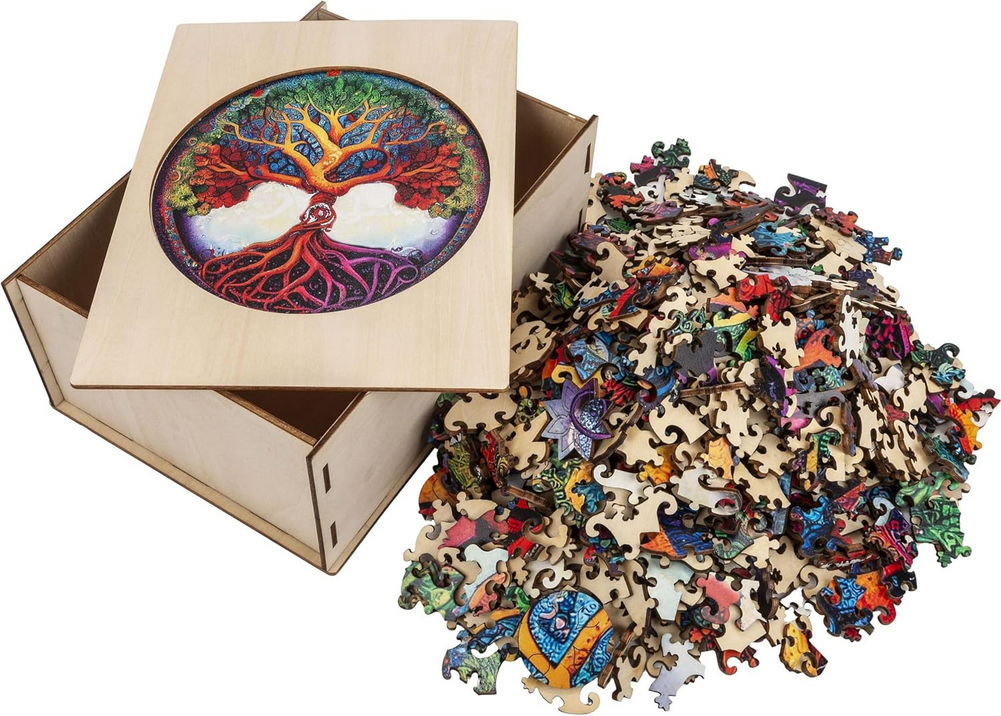 Holzpuzzle (Motiv: Lebensbaum, 700 Teile, 50 x 50 cm)