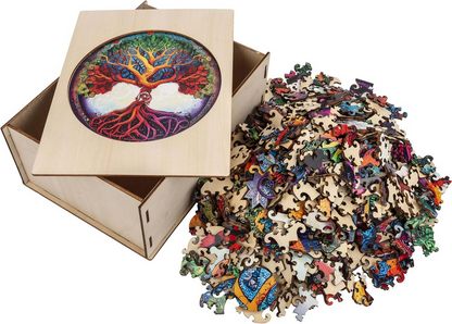 Holzpuzzle (Motiv: Lebensbaum, 700 Teile, 50 x 50 cm)