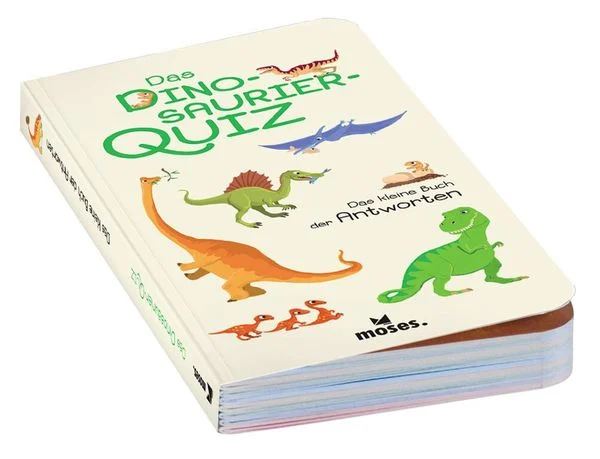 Moses MOS90376 - Das Dinosaurier-Quiz, Kartenspiel, 2-5 Spieler, ab 8 Jahren (DE-Ausgabe)