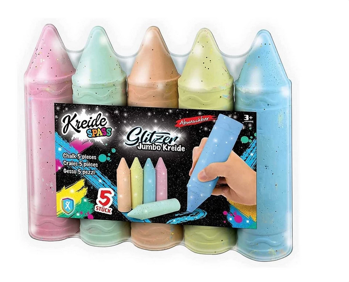 Jumbo Glitzer-Kreide 5-er Pack(20)