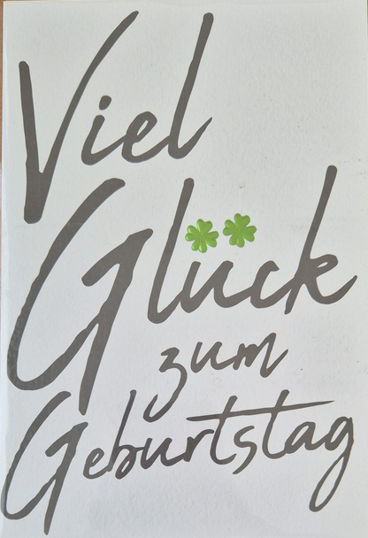 Viel Glück zum Geburtstag (B6)