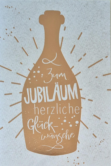Zum Jubiläum herzliche Glückwunsche (B6)