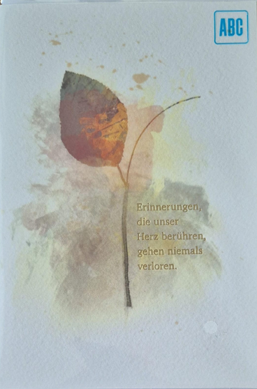 Erinnerungen, die unser Herz berühren.. (B6)