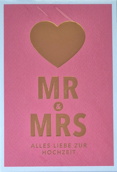 Mr. & Mrs. Alles liebe zur Hochzeit (B6)