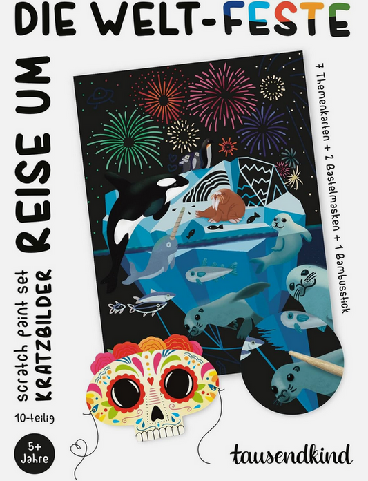Kratzbilder REISE UM DIE WELT - FESTE