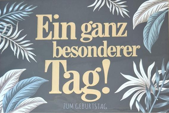 Ein ganz besonderer Tag!  (B6)