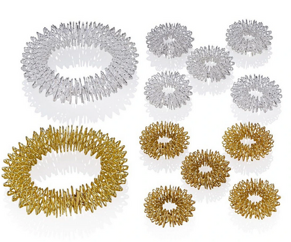 Finger- und Handmassageringe, 12tlg.