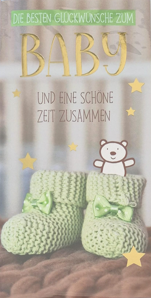 Die besten Glückwünsche zum Baby (10.5 x 21 cm)