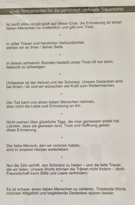 In stillem Gedenken (B6)