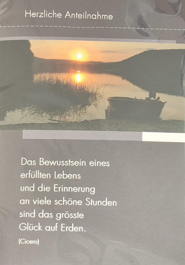 Herzliche Anteilnahme (B6)