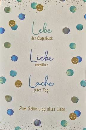 Lebe den Augenblick, Liebe unendlich.. (B6)