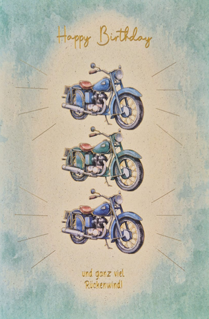 Happy Birthday und ganz viel Rückenwind (B6)