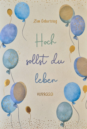 Zum Geburtstag, hoch sollst du leben (B6)