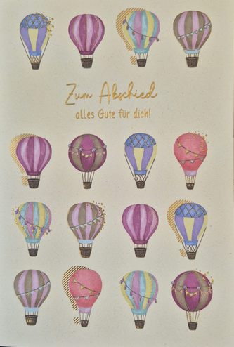 Zum Abschied alles Gute für dich! (B6)