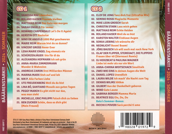 Bääärenstark!!! Sommer 2024 -2CD