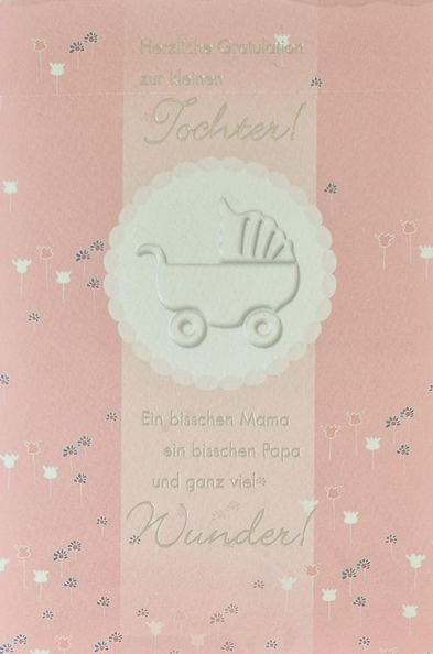 Herzliche Gratultion zur kleinen Tochter (B6)
