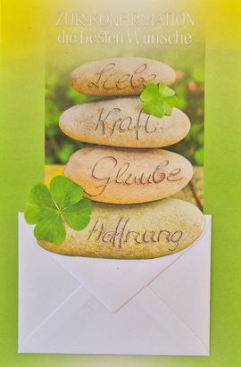 Zur Konfirmation die besten Wünsche (B6)