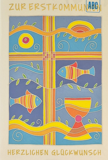 Zur Erstkommunion Herzlichen Glückwunsch (B6)