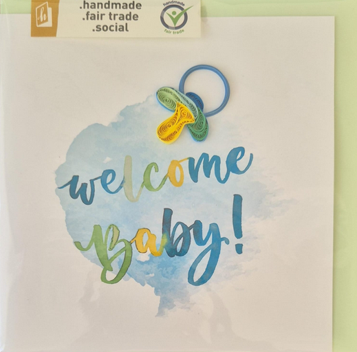 Welcome Baby (15 x 15 cm)