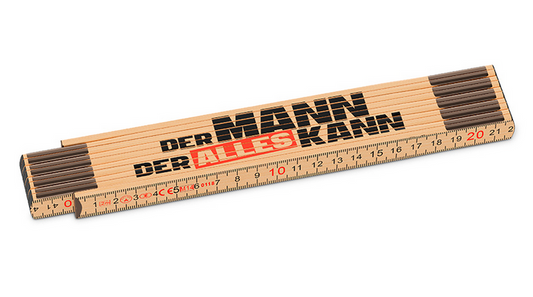 Zollstock Mann kann