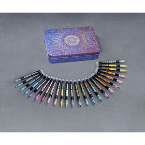 Outline-Marker 24 Farben in Metallbox