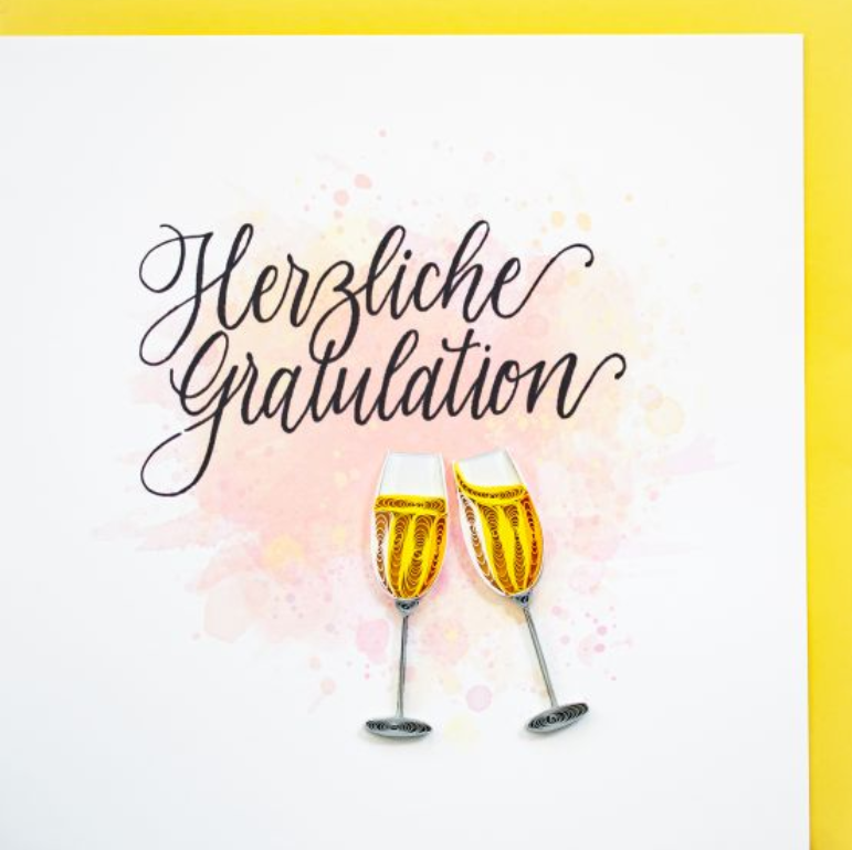 Herzliche Gratulation (15 x 15 cm)