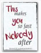 This makes you so fast Nobody after