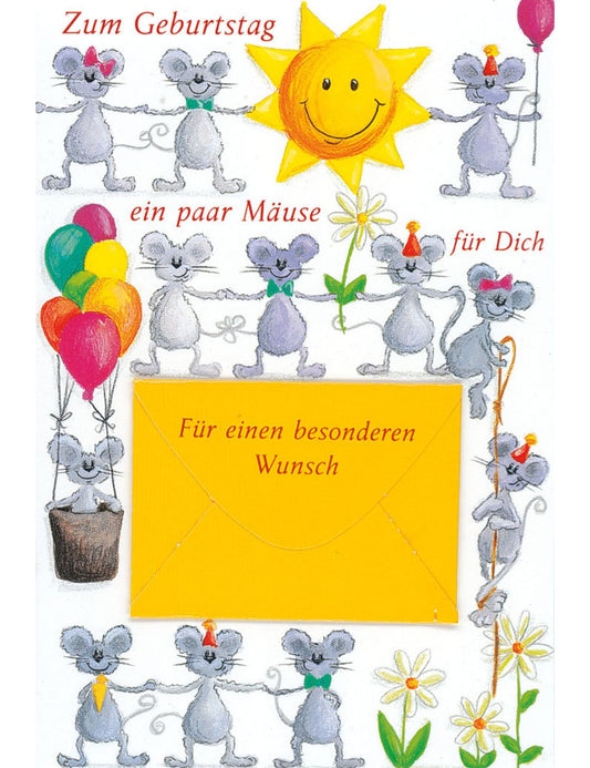 DK Geb Collage Geldkarte Mäuse