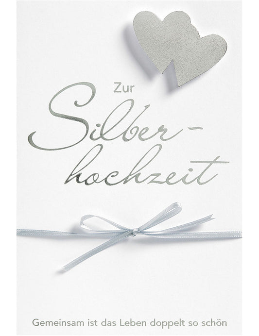 DK Si-Hochzeit Zwei Silberherzen