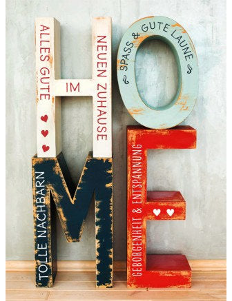 Im neuen Zuhause alles Gute