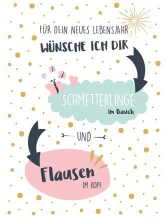 Für dein neues Lebensjahr wünsch ich dir...