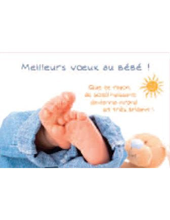 DK Kultura: Meilleurs voeux au bébé Französisch horiz. 4532-000