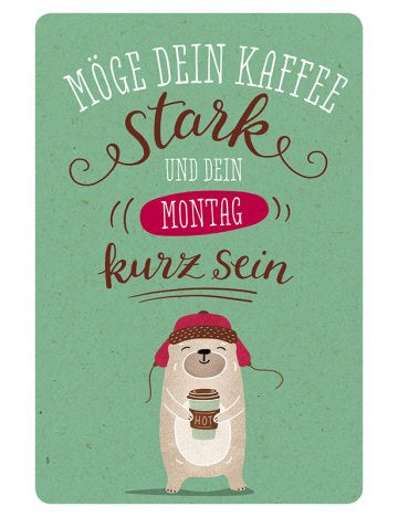 Postkarte Hello Friends hoch