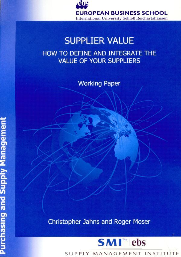 Supplier Value. (Christopher Jahns)
