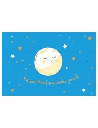 bis zum Mond und wieder zurück