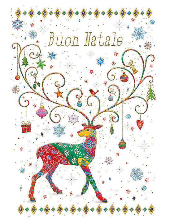 Biglietto Buon Natale C/rilievo E Foil