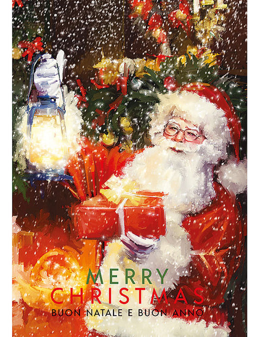 Biglietto Buon Natale C/glitter