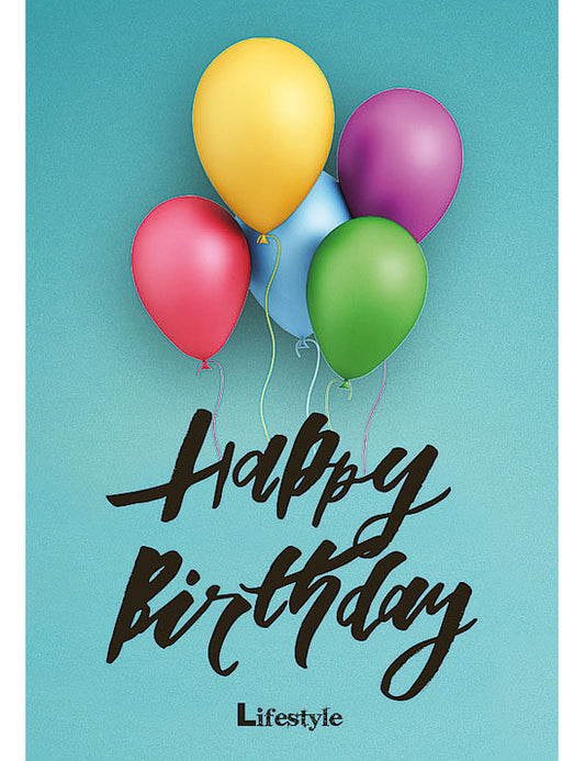 Biglietto Compleanno Lifestyle C/glitter