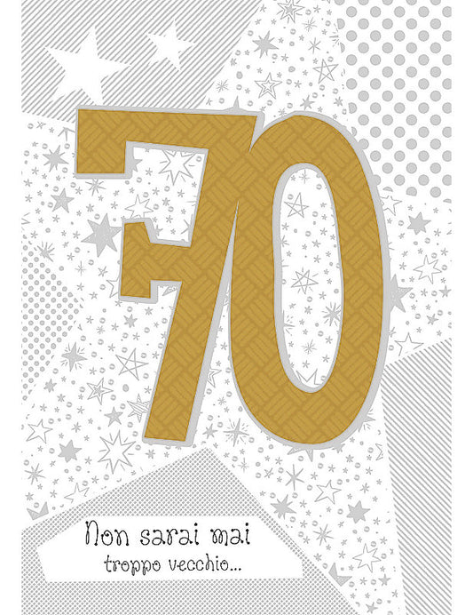 Bigl. Compleanno 70 Anni Special C/appl.