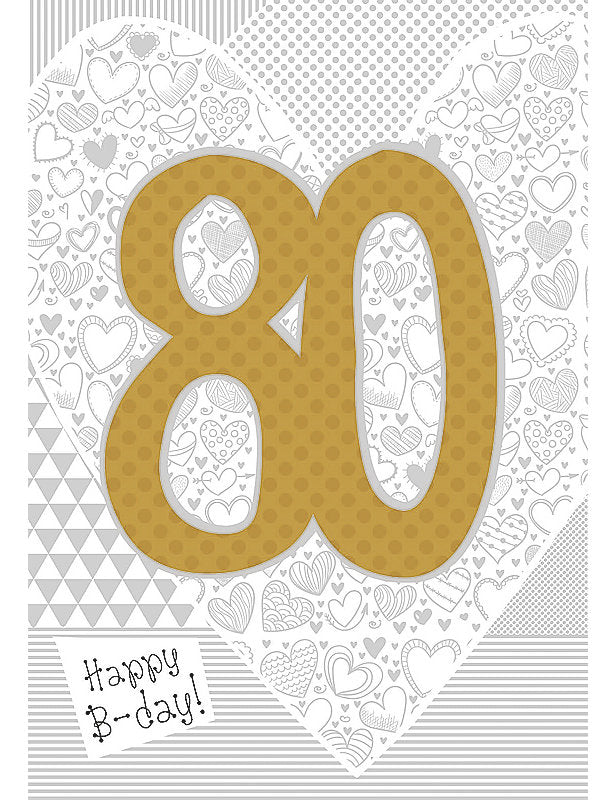 Bigl. Compleanno 80 Anni Special C/appl.